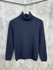 Falconeri Cashmere Rollkragen Pullover 100% Kaschmir Navy Blau Damen Gr.S