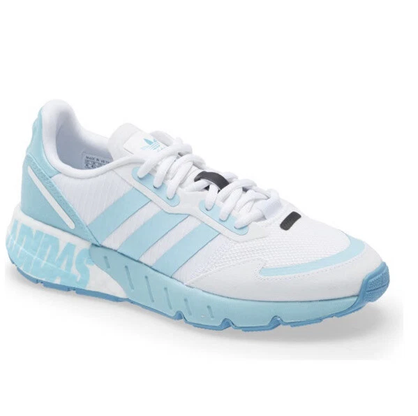 Adidas ZX 1K Boost Bold Logo Graphic - Hazy Sky W for sale | eBay