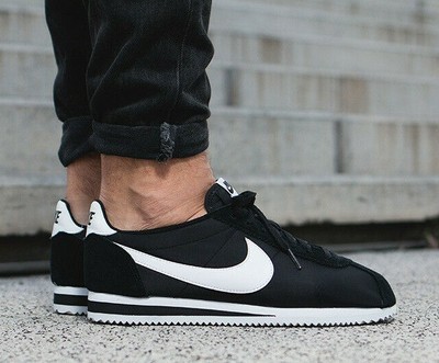 nike classic cortez nylon black