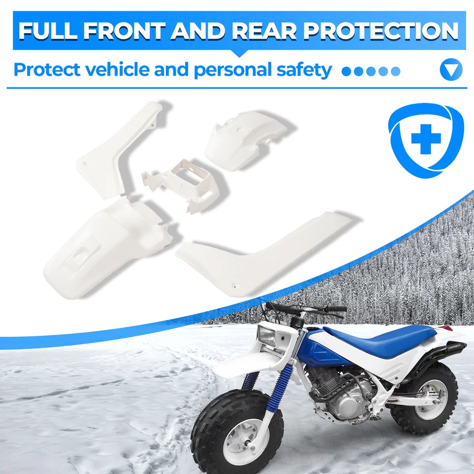 For Honda TR200 Fat Cat 1986 1987 Complete Body Kit Fenders Side Covers White Foto 4 de 4