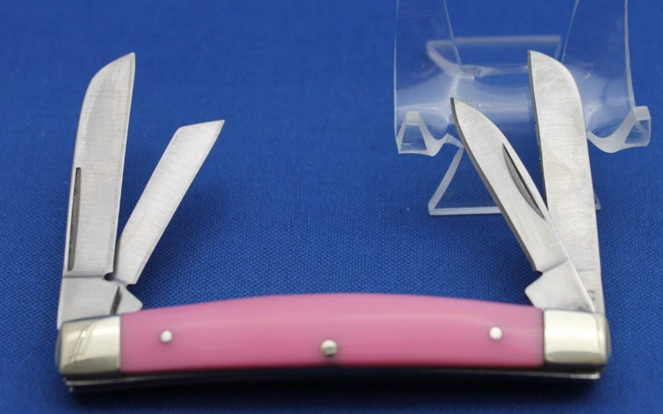 Boker Plus 4 刀片粉色手柄国会口袋刀全新旧货 BubbaGum 粉红色 — 第 3/4 张图片