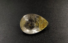 8.30 Ct Rutilated Quartz Gemstone 17X12X7.4mm Pear Shape Faceted Cut  W42