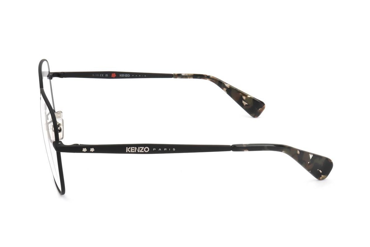 メガネ Kenzo Eyeglass Frame KZ50182U 002 Matte Black l Kenzo KZ50182U 002 MATTE BLACK 56/14/145 Unisex Eyewear