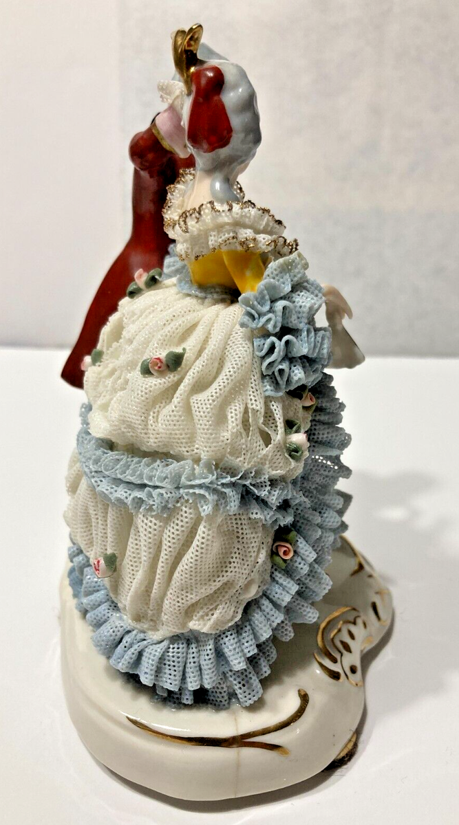Dresden Porcelain Lace Figurine Germany, Dancing Couple | eBay