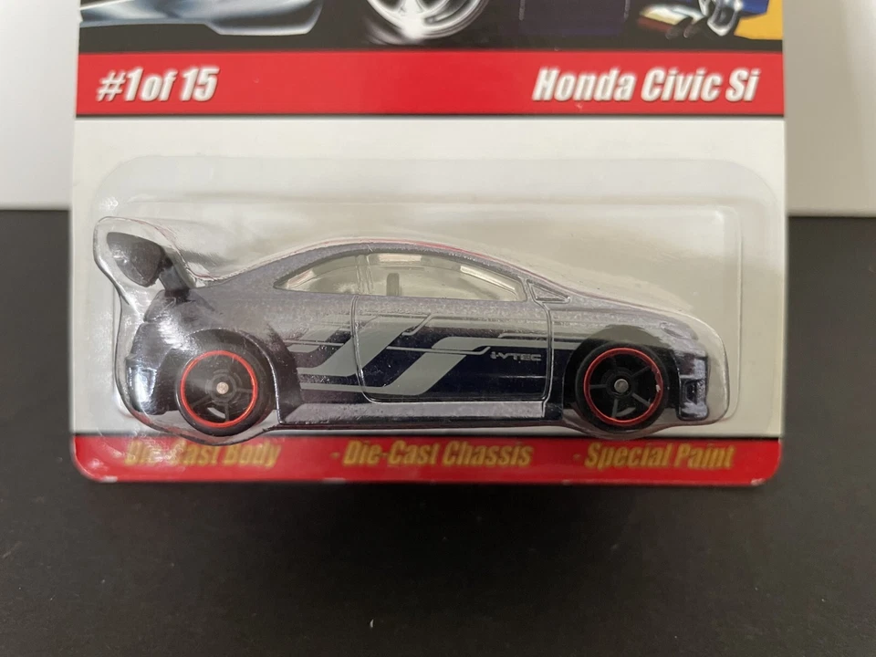 HOT WHEELS HONDA CIVIC SI CON PROTECTOR CLÁSICOS MODERNOS PÚRPURA/NEGRO MUY BUEN ESTADO RARO Foto 3 de 4