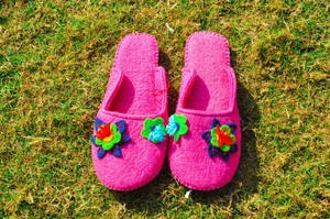 felted wool slippers