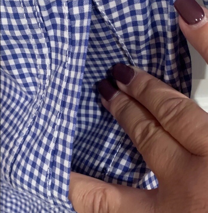 Talbots Sz S Checked Button Down Light Jacket GUC… - image 3