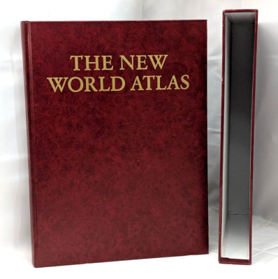 Der Neue Weltatlas Leder Hardcover Buch mit Karton Hülle Mosaik