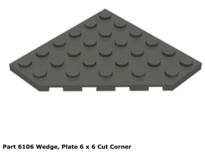 Lego 1x 6106 Trans-Neon Orange Propeller 3 Blade 3 Diameter 7161