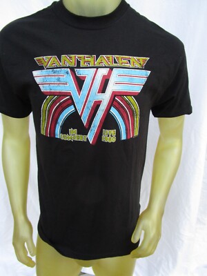 New Van Halen 1980 Tour Live In Concert Vintage Retro Men's