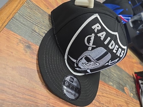 Las Vegas Raiders Oakland Nation cap new ERA 9/fifty retro Large Logo snapback - Picture 3 of 4