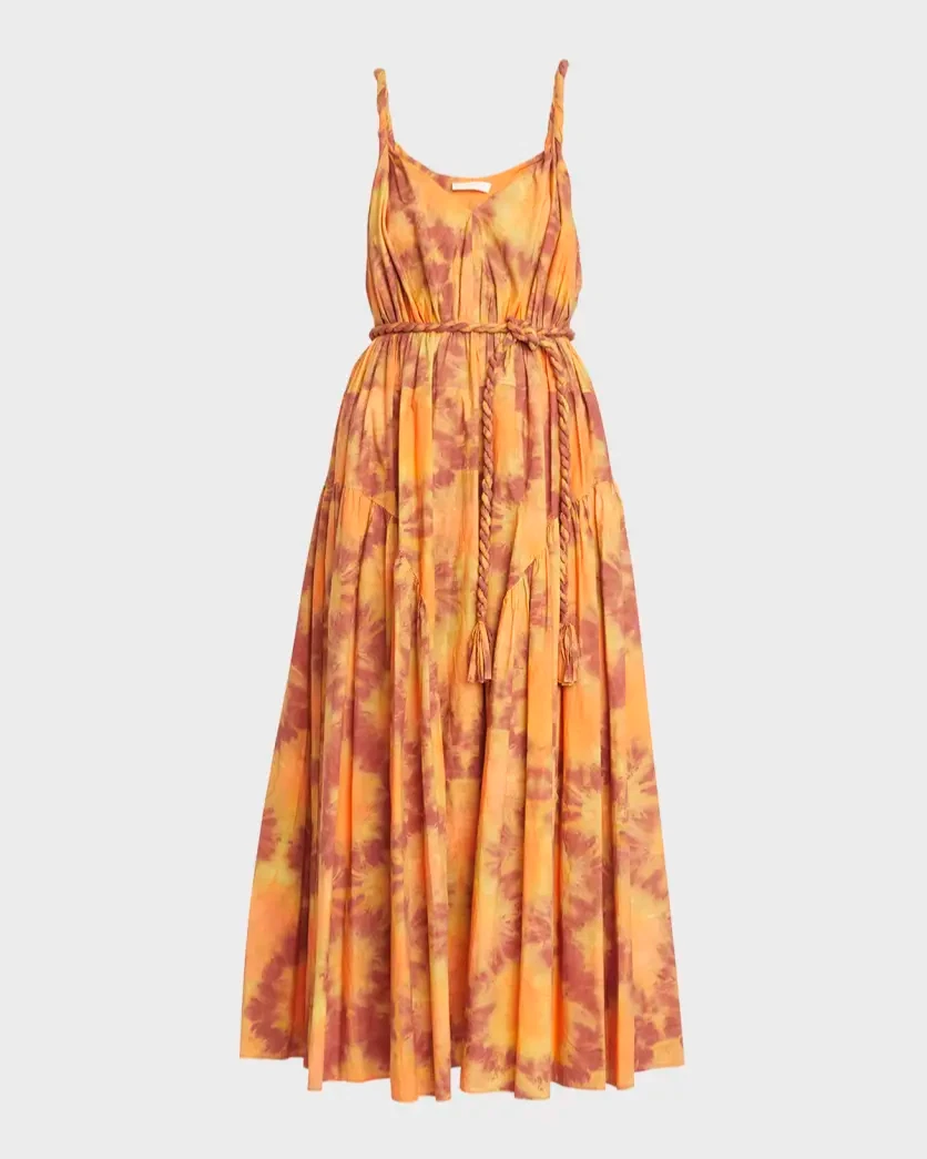 VALENTINO Abito Ulla Johnson Valentina in cotone topazio rosso tg 6