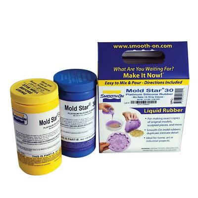 Platinum Silicone Rubber Mold Star 30-1A 1B Mix Pint - 16 Oz Volume