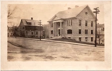 Soldiers Memorial Building in Hardwick Vermont VT 1910s RPPC Postcard Photo