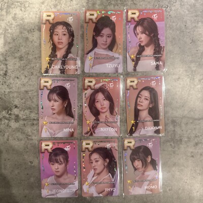twice photocard set Superstar JYP nation official London limited edition