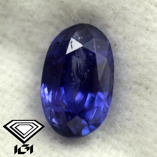 IGI Certified Unheated Natural Blue Sapphire 2.80 Ct Loose Oval Gemstone 9x6 mm