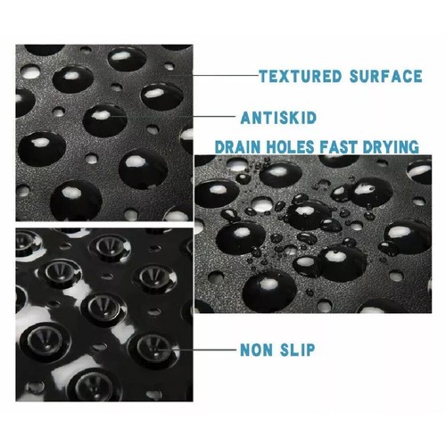 Extra Long Mat Anti Slip Antibacterial Bath Machine Washable 40"X16" Tub Shower - Picture 7 of 19