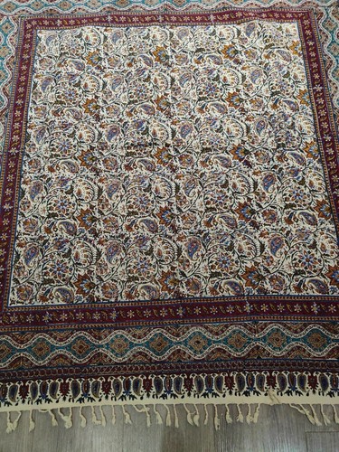 Persian - ghalamkar handmade hand printed tapestry tablecloth - Picture 15 of 20
