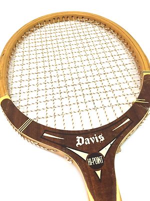 Vintage Davis Hi-Point TAD Tennis Racquet Wooden | eBay
