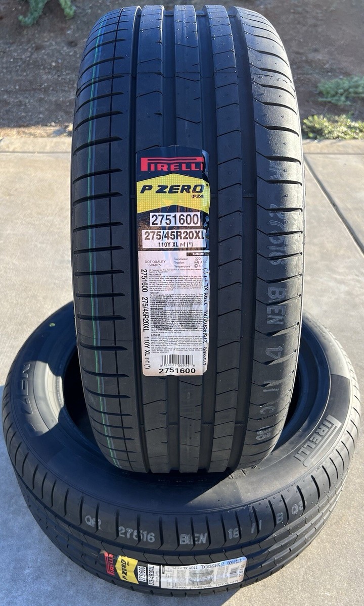 TWO BRAND NEW 275/45R20 Pirelli P Zero PZ4 Luxury Run Flat RFT BMW