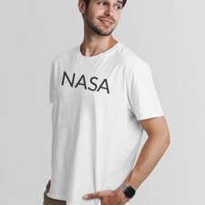 NASA UnisexTshirt-Simple Minimal Printed One Liner
