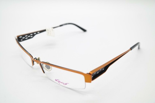 Vintage Kaos KK206 Bronze Black Half Rim Eyeglasses Frames Eyeglasses NOS - Picture 3 of 6