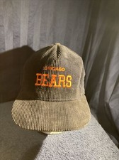 Vintage Chicago Bears Blue Corduroy Snap Back Direct Embroidery Baseball Hat