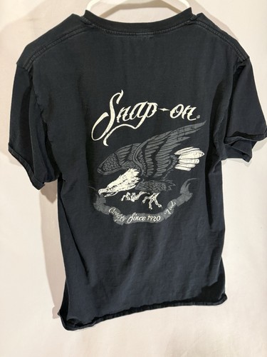 SNAP-ON Tools 95 Since 1920 T-Shirt Black Fader Eagle Graphic 95th