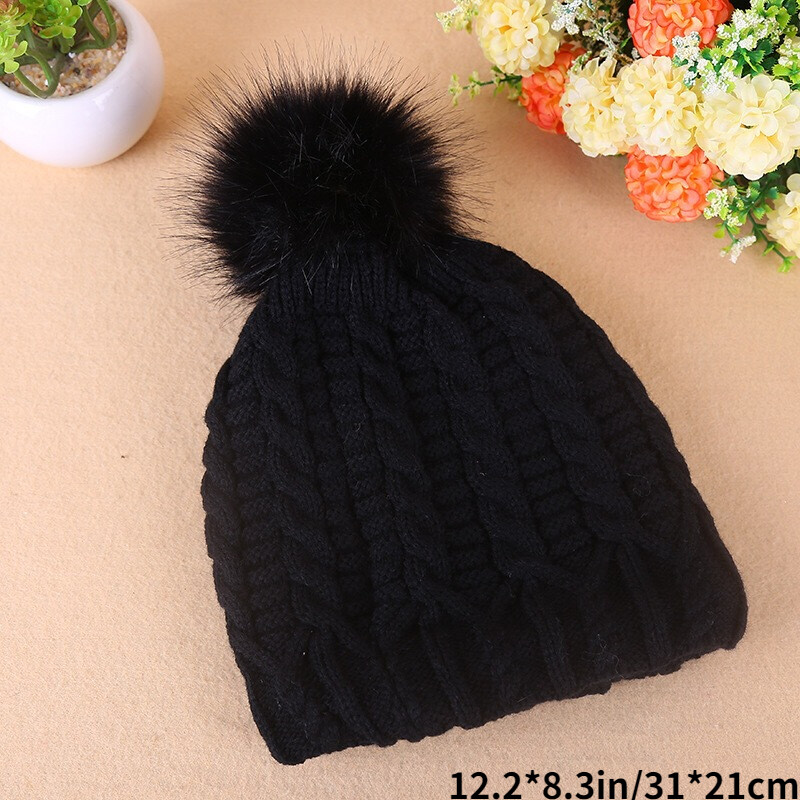 HTN - Nuovo Cappello Invernale A Maglia Da Lavoro Da Donna Con Cappello Invernale Caldo Da Donna Con Cappello Invernale Caldo Da Donna 8046870102439