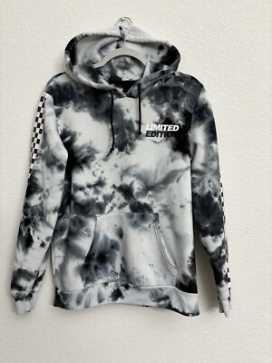 Adult Black White Tie Dye Hoodie Pullover Limited Edition Rue21