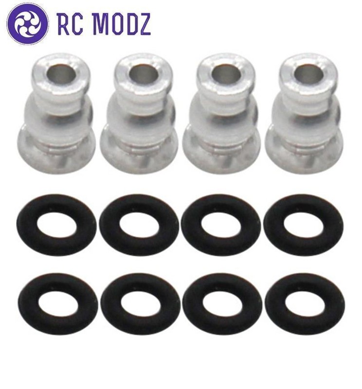 Hot Racing SXTF160R Axial SCX24 Replacement Shock Mount Ball / O-rings Set