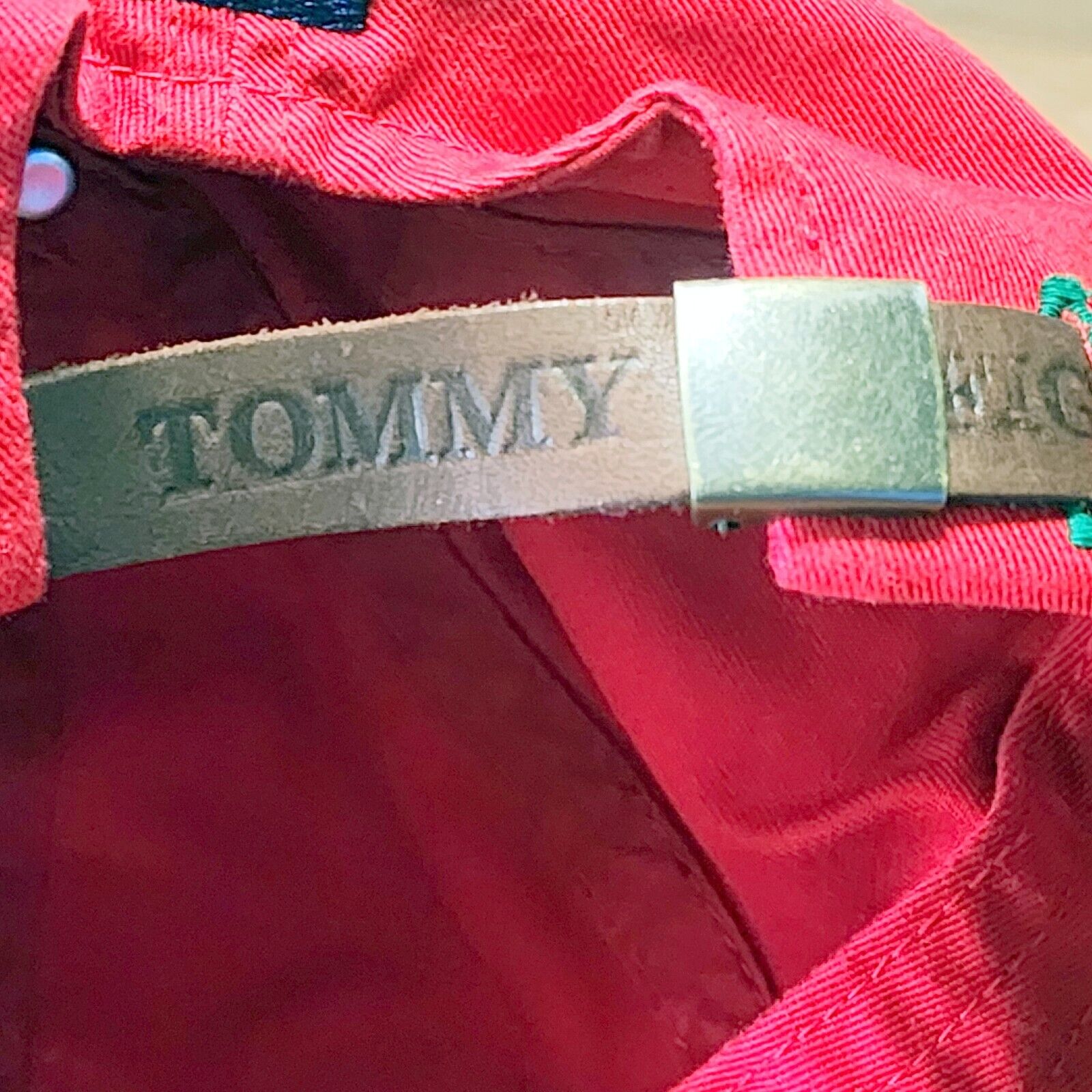 Vintage Tommy Hilfiger Jeans Hat Leather Adjustab… - image 6