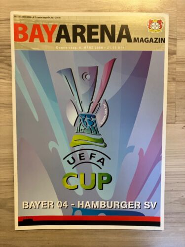 Programm UEFA CUP Bayer Leverkusen - Hamburger SV HSV 06.03.2008