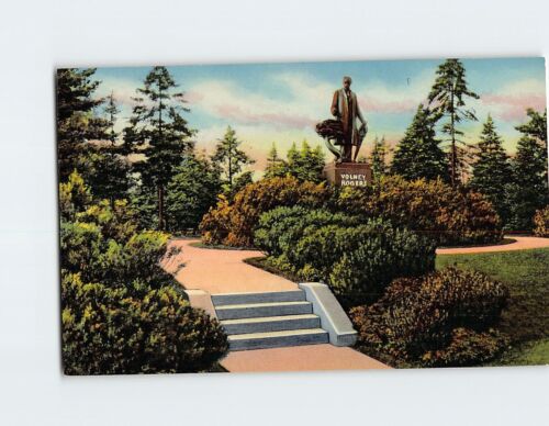 Postcard Volney Rogers Monument And Entrance To Mill Creek Park Ohio USA