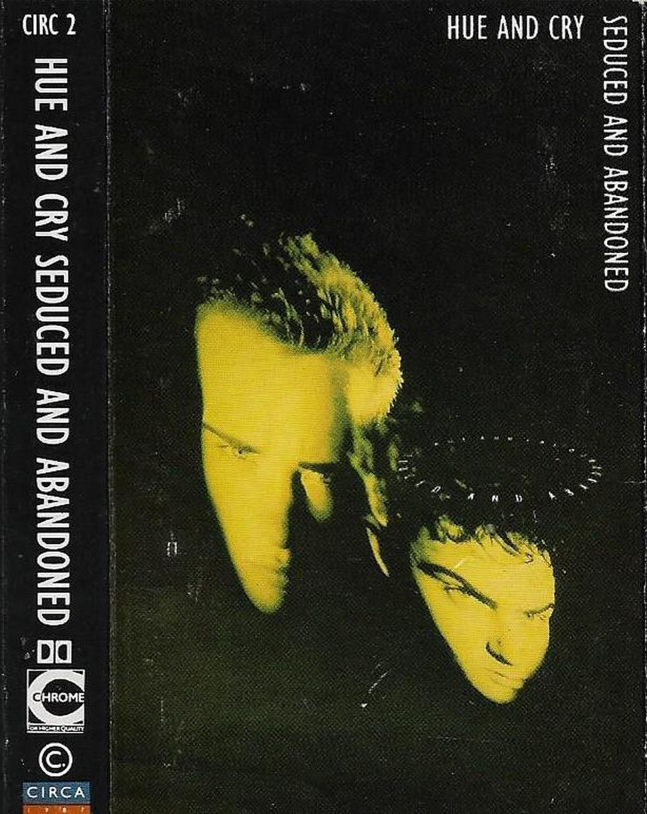 Hue And Cry Seduced And Abandoned CASSETTE ALBUM POP Rock Smooth Jazz, Soul