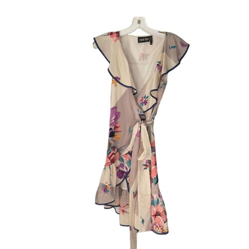 Vintage Yumi Kim Silk Mini Wrap Dress Women's XS Floral Print