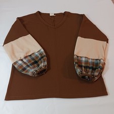 Grace & Emma V-Neck Pullover SweatShirt Women's Size Small Long Sleeve Top