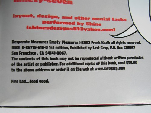 Frank Kozik: Desperate Measures Empty Pleasures Vol 3 2002 Hardcover Art Book - Foto 4 di 6