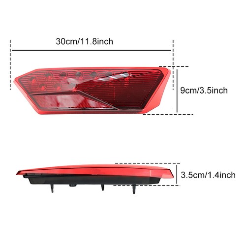 2pcs Red LED Tail Lights Fits for POLARIS 2014-2016 RZR 1000 900 XP 4 TURBO - Picture 2 of 7