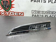 2012 FORD F350 DIESEL LH DRIVER SIDE FENDER EMBLEM BC34-25000A73-B OEM #472