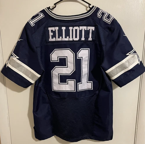 Nike On Field NFL Dallas Cowboys Ezekiel Elliott #21 Blue Jersey Size Medium