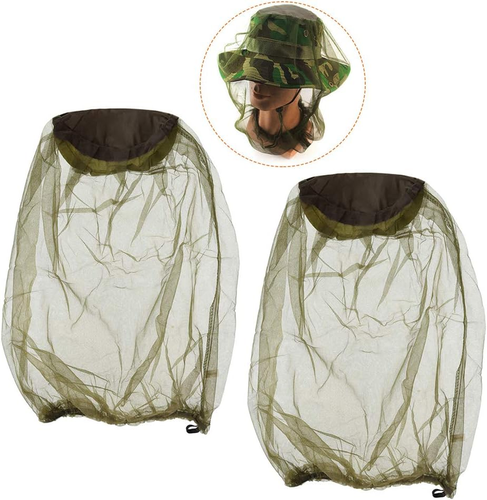 Rete per La Testa anti Insetti,2 Pack Cappello Di Testa a Rete Faciale Anti-Zanz - Foto 8 di 12