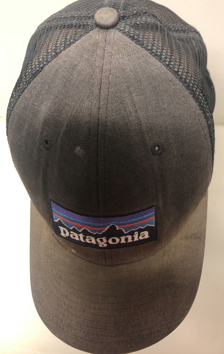 PATAGONIA VINTAGE LOOK SUN BLEACHED BLACK BASEBALL CAP WITH