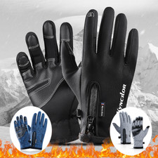 Winter Outdoor Sports Touch Screen Warm Splashproof Bicycle Riding Gloves
