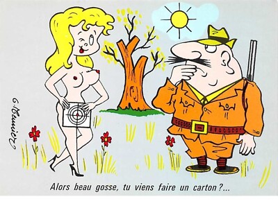 hunting. n°105398 .illustrator.g miller .cpsm .then handsome kid you come made