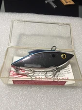 OLD STOCK BILL LEWIS 3/4 OZ. BLUE/BACK CHROME RAT L TRAP LURE NIB