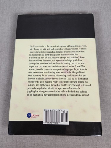 Antonio Richardson Signed Book THE TORCH CARRIER 2004 Edition Hardback DJ - Picture 2 of 12