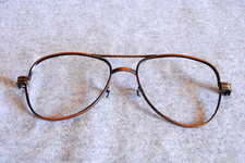 artcraft vintage eyeglass frame front aviator pilot bronze 52-16