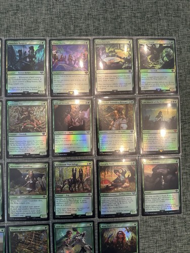 MTG LTR Foil 0153-0190 Complete Set GREEN Pack Fresh, Last March Of The Ents - Picture 4 of 10