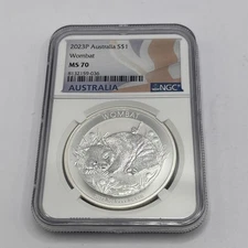 2023 Australia Wombat 1 oz Silver NGC MS 70